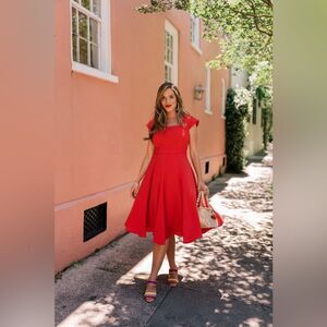 Gal Meets Glam Regina Square Neck Dress